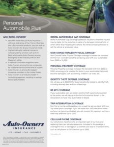 Auto Owners Auto Plus